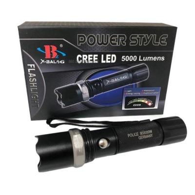 Акумулаторен LED фенер X-BALOG, 3W Cree Led, 5000 Lumens, черен