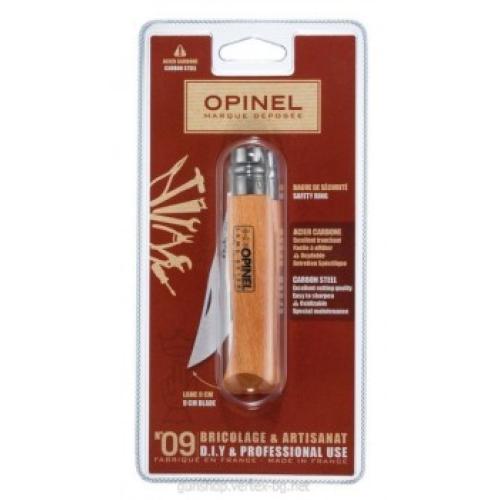 Блистер нож Opinel № 9 карбон, бук Блистер нож Opinel № 9 карбон, бук