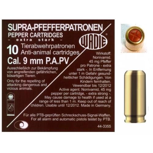 Газови патрони Wadie PV Supra 9mm Пистолет Газови патрони Wadie PV Supra 9mm Пистолет