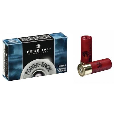 Гладкоцевни патрони Federal Power Shok Buckshot - кал. 12, 35 гр., № 14/0, Тапа кал.12