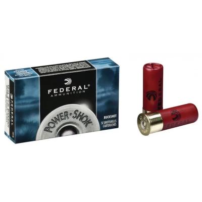 Гладкоцевни патрони Federal Power Shok Buckshot Magnum - кал. 12, 53 гр., № 13/0, Тапа