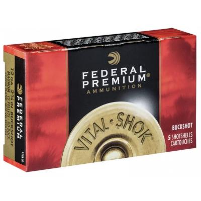 Гладкоцевни патрони Federal Vital Shok Buckshot - кал. 12, 42 гр., № 13/0, Тапа