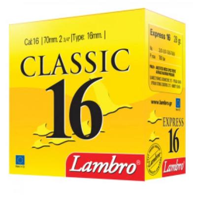 Гладкоцевни патрони Lambro Classic - 28 гр. No 3/0 Концентратор  кал.16