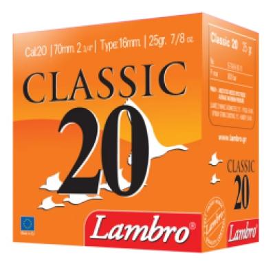 Гладкоцевни патрони Lambro Classic - кал.20 25 гр., № 7, Концентратор