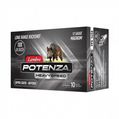 Гладкоцевни патрони Lambro Potenza Heavyspeed Magnum - кал. 12, № 13/0, Концентратор /10 сачми/