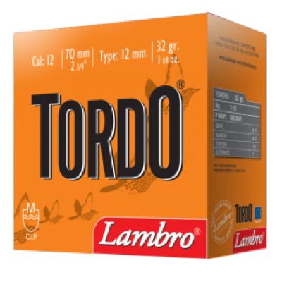 Гладкоцевни патрони Lambro Tordo - кал. 12, 32 гр., № 7, Концентратор