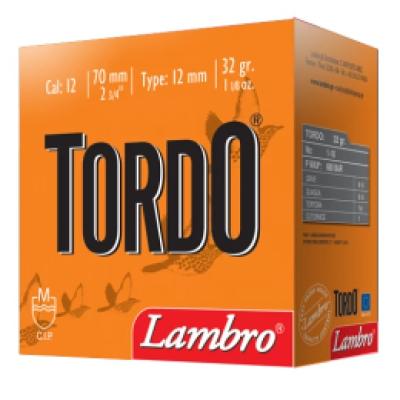 Гладкоцевни патрони Lambro Tordo - кал. 12, 32 гр., № 9, Концентратор
