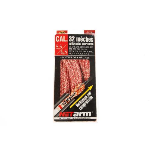 Комплект фитили за почистване Netarm Barrel Cleaner 5.5mm/6.5mm 32бр