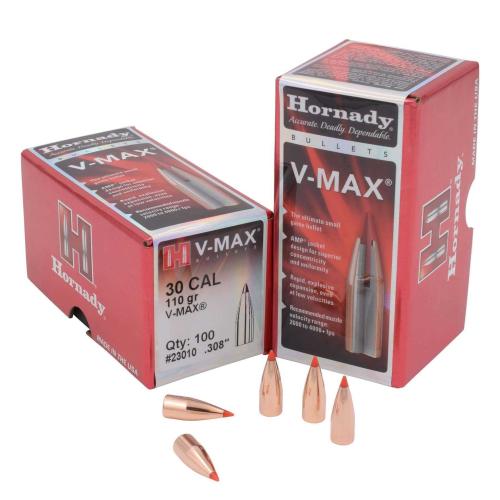 Куршум HORNADY кал. 30 V-MAX 110gr/ 100бр. Куршум HORNADY кал. 30 V-MAX 110gr/ 100бр.
