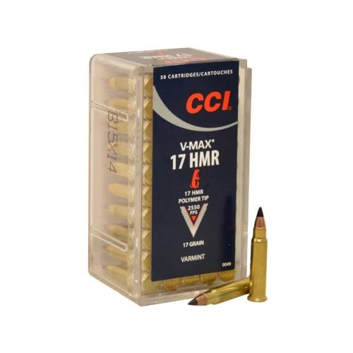 Mалокалибрени патрони CCI V-Max - кал. 17 HMR, 1.1g/17gr Mалокалибрени патрони CCI V-Max - кал. 17 HMR, 1.1g/17gr