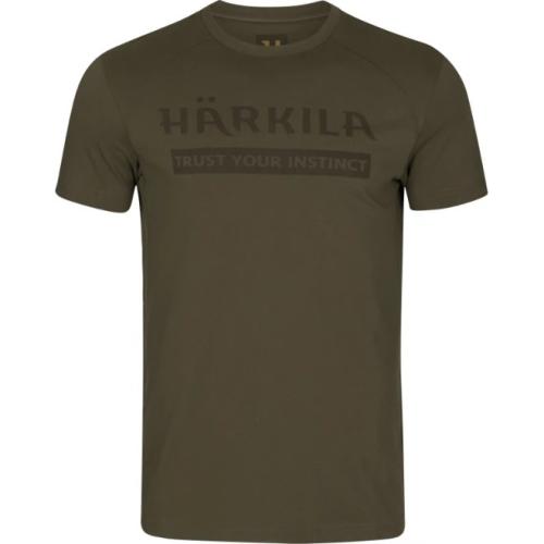 Мъжка тениска Harkila - Logo, в цвят Willow green Мъжка тениска Harkila - Logo, в цвят Willow green