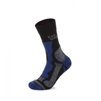 Мъжки чорапи Hanwag - Trek-Merino, в цвят Black/royal blue