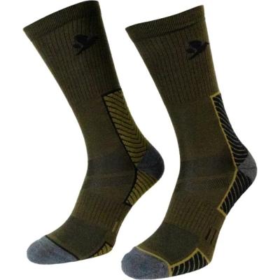 Мъжки чорапи Seeland - Field Merino, в цвят Pine Green/Military Olive