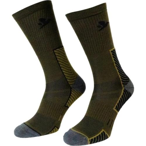 Мъжки чорапи Seeland - Field Merino, в цвят Pine Green/Military Olive Мъжки чорапи Seeland - Field Merino, в цвят Pine Green/Military Olive