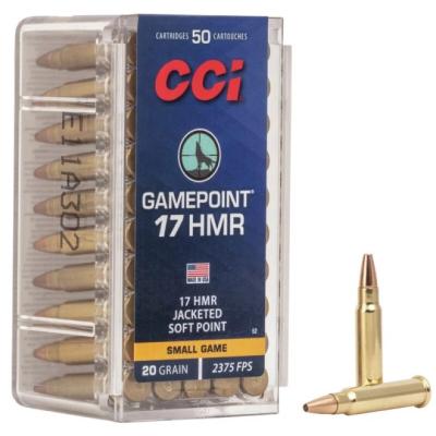 Нарезни патрони CCI Gamepoint SP - кал. 17 HMR, 1.3g/20gr