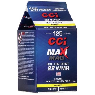 Нарезни патрони CCI Maxi Mag HP - кал. 22 WMR, 2.6g/40gr