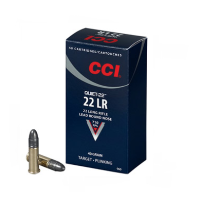 Нарезни патрони CCI Quiet-22, .22 LR - 40 GR