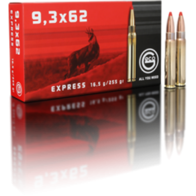 Нарезни патрони Geco Express - кал. 9,3x62, 16.5g/255gr