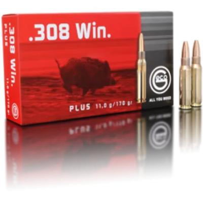 Нарезни патрони Geco Plus - кал. .308 Win., 11.0g/170gr
