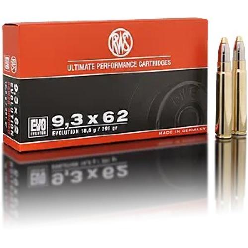 Нарезни патрони RWS EVO - кал. 9,3x62, 18.8g/290gr