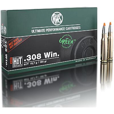 Нарезни патрони RWS HIT - кал. 308 Win., 10.7g/165gr