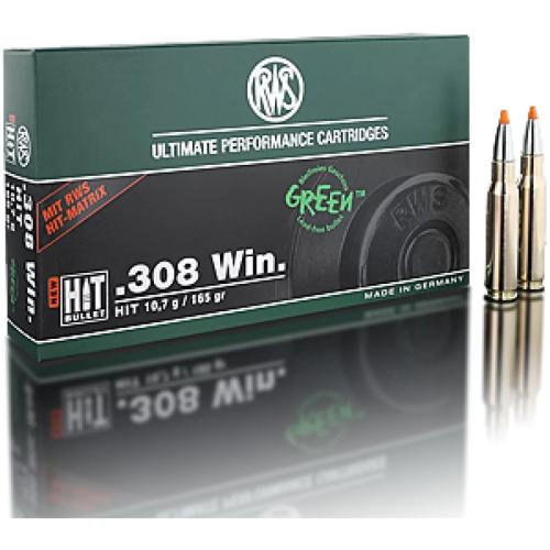 Нарезни патрони RWS HIT - кал. 308 Win., 10.7g/165gr Нарезни патрони RWS HIT - кал. 308 Win., 10.7g/165gr