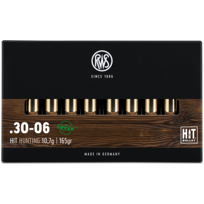 Нарезни патрони RWS HIT hunting green 30-06 10.7g