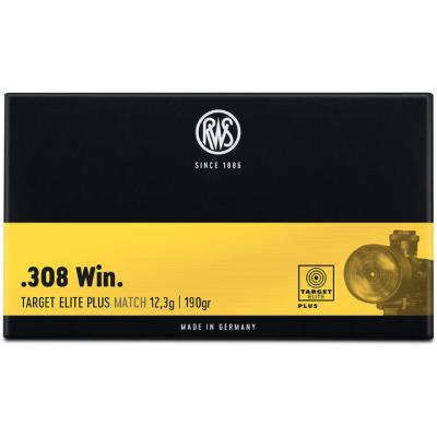 Нарезни патрони RWS Target Elite Plus 308 win 12.3g/