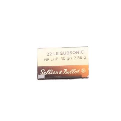 Нарезни патрони S-and-B кал. 22 LR SUBSONIC HP 2,6g/40gr A-011704