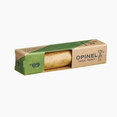 Нож Opinel №9, инокс, дъб