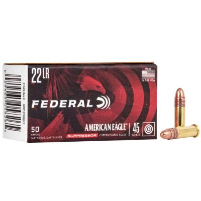 Патрони Federal American Eagle Rimfire Suppressor .22 LR 45gr