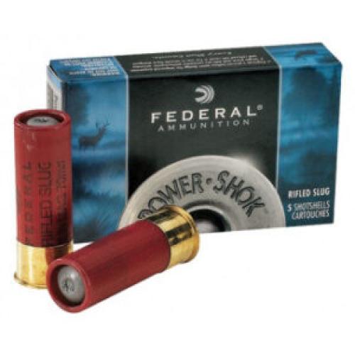 Патрони Federal Power-Shok Rifled Slug 12/76 35.4g/547gr (5бр.) Патрони Federal Power-Shok Rifled Slug 12/76 35.4g/547gr (5бр.)