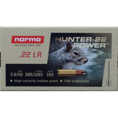 Патрони Norma 22 LR Hunter-22  2.59g/40gr