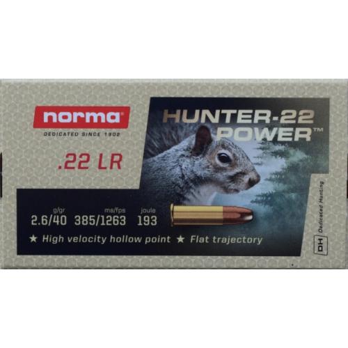 Патрони Norma 22 LR Hunter-22 2.59g/40gr Патрони Norma 22 LR Hunter-22 2.59g/40gr