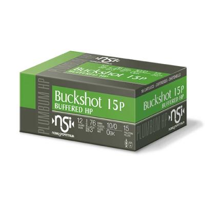 Патрони NSI BUFFERED Buckshot 15P HP 12/76 10/0