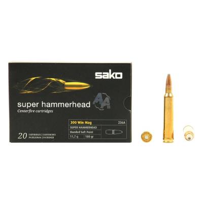 Патрони Sako Super Hammerhead BSP .300 WinMag 180gr
