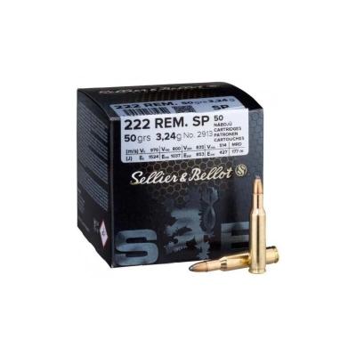 Патрони Sellier&Bellot .222Rem. SP 50gr