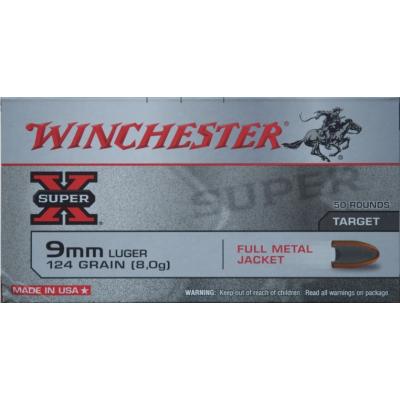 Патрони Winchester 9x19 FMJ 124 gr USA