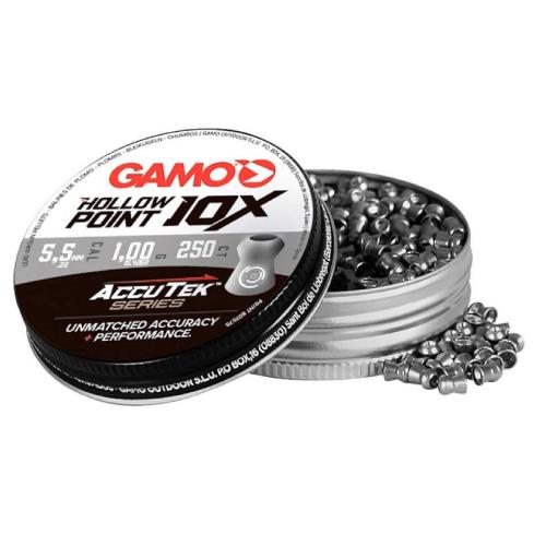 Сачми Gamo 10X Hollow Point Accutek 5.5mm 250бр Сачми Gamo 10X Hollow Point Accutek 5.5mm 250бр