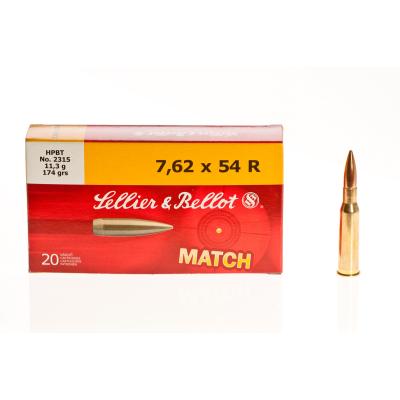 Sellier -and- Bellot 7,62x54R HPBT 174 gr.