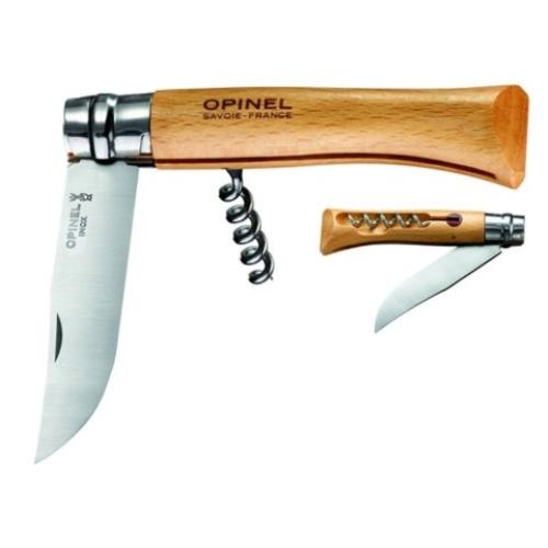 Сгъваем нож с тирбушон Opinel N 10 инокс бук Сгъваем нож с тирбушон Opinel N 10 инокс бук