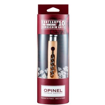 Сгъваем нож с тирбушон Opinel N°10 инокс, бук