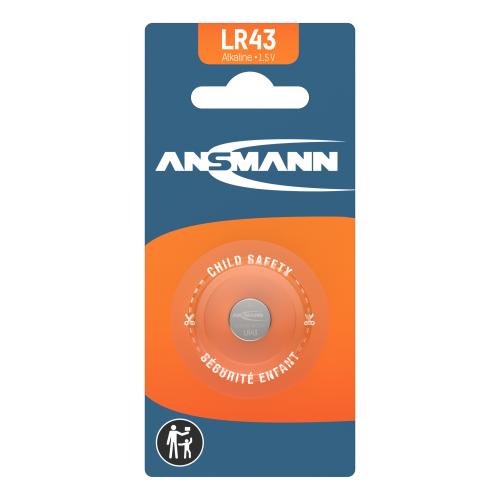 Специална алкална батерия LR43, 1.5V ANSMANN Специална алкална батерия LR43, 1.5V ANSMANN
