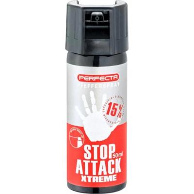Спрей за самозащита Perfecta Stop Attack Pepper Extreme - 50 мл /балистична струя/